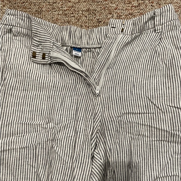 Linen light weight dress pants, striped - Picture 2 of 2